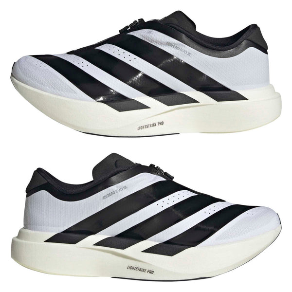 adidas adizero Evo SL ZIP-UP W(KI4796) - Cloud White / Core Black / Silver Metallic