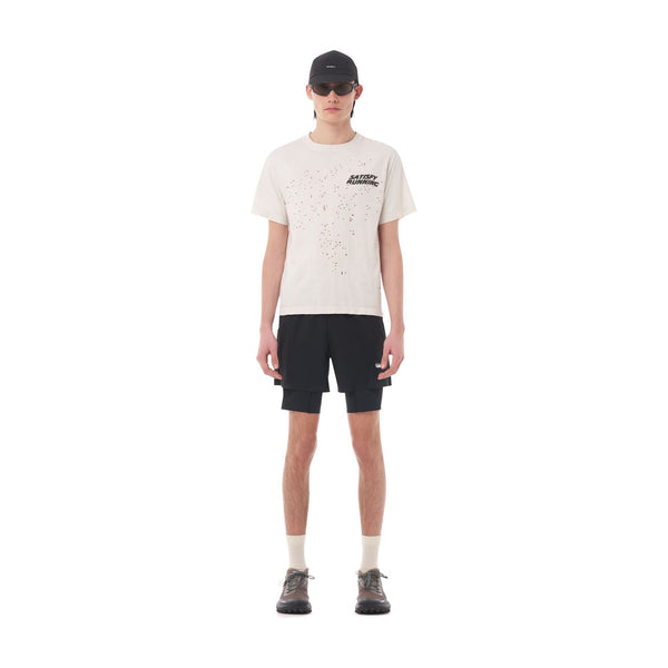SATISFY MothTech T-Shirt(11006-11108) - Off-White WA
