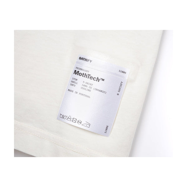 SATISFY MothTech T-Shirt(11006-11108) - Off-White WA