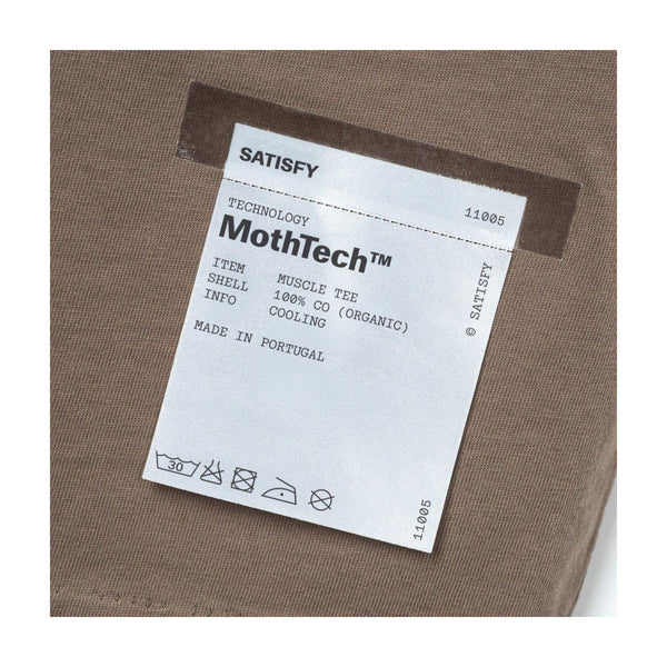 SATISFY MothTech Muscle Tee(11005-98E45) - Sun Bleached Rain Drum