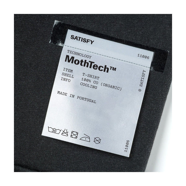 SATISFY MothTech T-Shirt(11006-00A45) - Aged Black Pochoir Satisfy