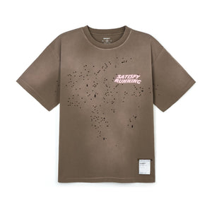 SATISFY MothTech T-Shirt(11006-981E8) - Sun Bleached Rain Drum