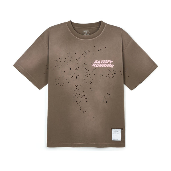 SATISFY MothTech T-Shirt(11006-981E8) - Sun Bleached Rain Drum