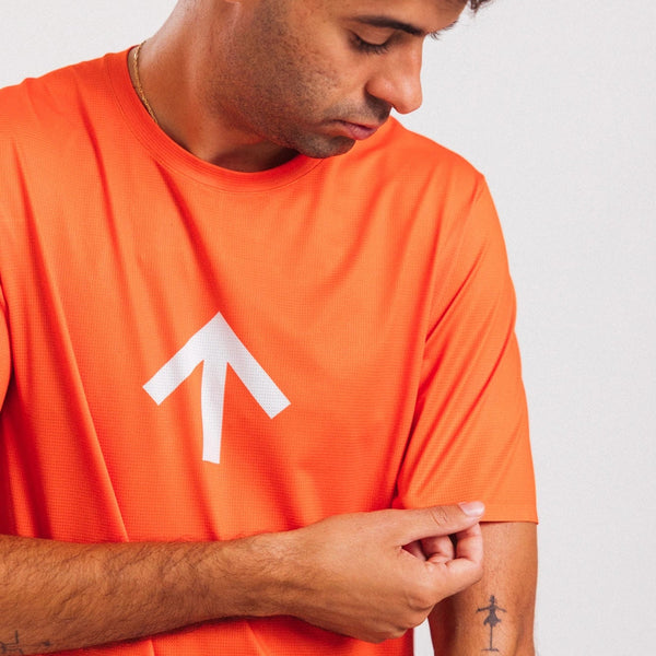 CHANCE AROW Lightweight T Shirt V2 - Ordance Orange/White