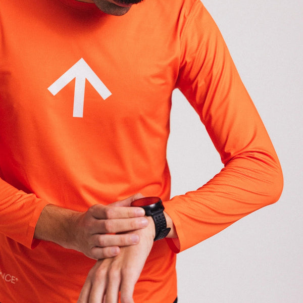CHANCE AROW Lightweight LS Shirt V2 - Ordance Orange/White