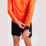 CHANCE AROW Lightweight LS Shirt V2 - Ordance Orange/White