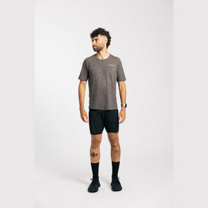 CHANCE Performance Merino Tee - Slate Grey/White
