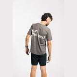 CHANCE Performance Merino Tee - Slate Grey/White