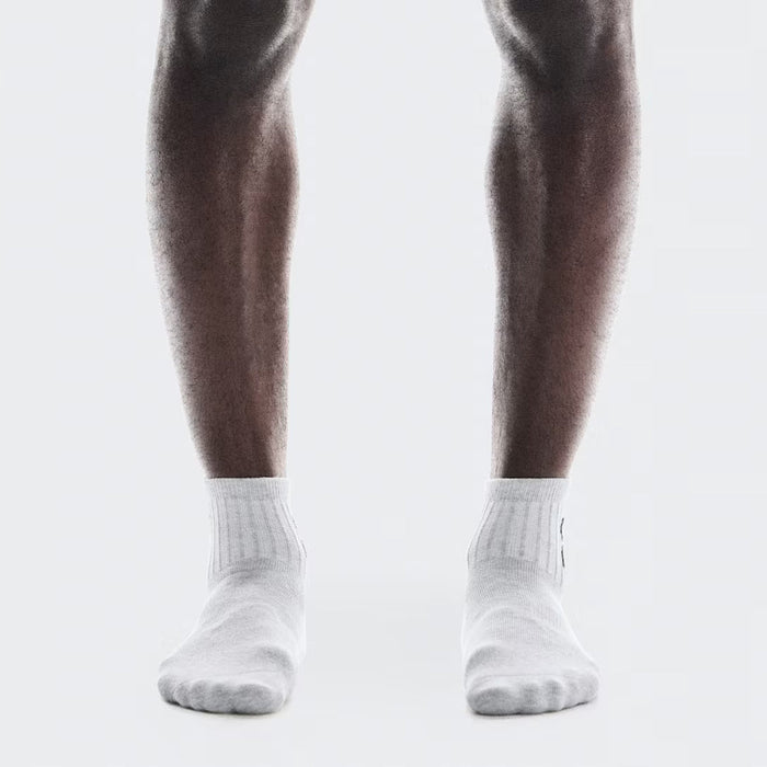 Logo Sock Mid 3P(2UF10521732) - Heather Gray