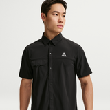 Nike AS M ACG AIREEZ BTN SS(IQ4919) - BLACK/SUMMIT WHITE
