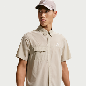 Nike AS M ACG AIREEZ BTN SS(IQ4919) - CREAM II/SUMMIT WHIT