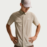Nike AS M ACG AIREEZ BTN SS(IQ4919) - CREAM II/SUMMIT WHIT