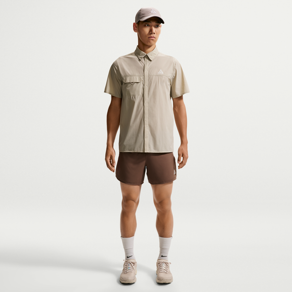 Nike AS M ACG AIREEZ BTN SS(IQ4919) - CREAM II/SUMMIT WHIT