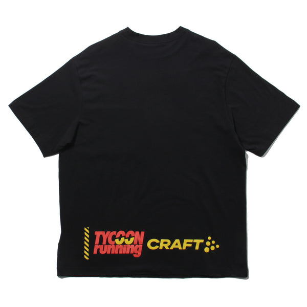 TYCOON running × CRATF COLLECTIVE RELAXED SS TEE(1916031-999000) - Black