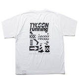 &MOSS DRY TOUCH OVERSIZED T×TYCOONrunning - WHITE