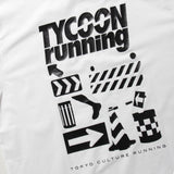 &MOSS DRY TOUCH OVERSIZED T×TYCOONrunning - WHITE