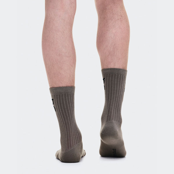 On Logo Sock High 3P(2UF10314953) - Hare | Brume