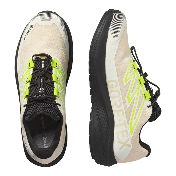 SALOMON AERO FLOW GRVL GTX(L49256600) - Vanilla Ice/Black/Acid Lime