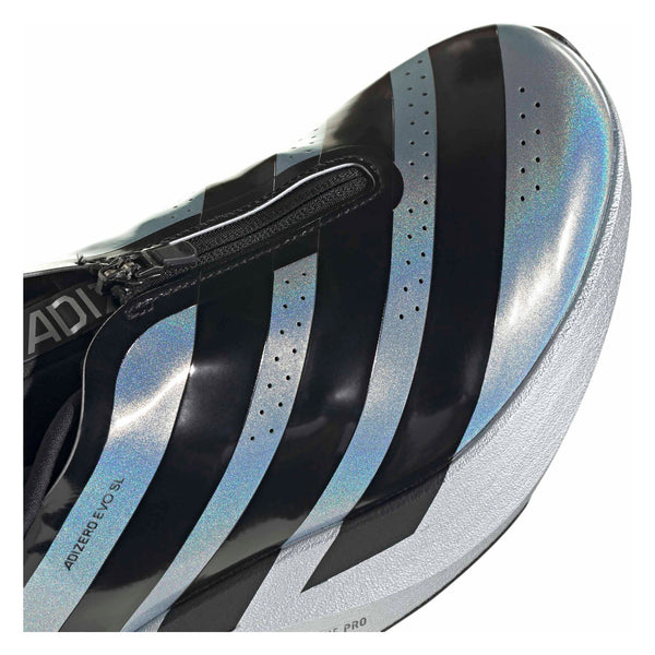 adidas adizero Evo SL ZIP-UP M(KH7787) - Silver Metallic / Core Black / Halo Silver