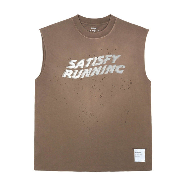 SATISFY MothTech Muscle Tee(11005-98E45) - Sun Bleached Rain Drum