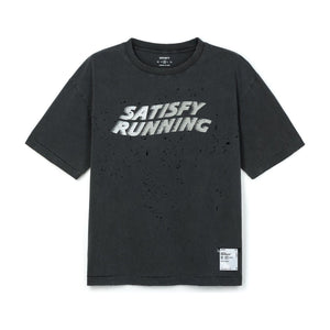 SATISFY MothTech T-Shirt(11006-00A45) - Aged Black Pochoir Satisfy