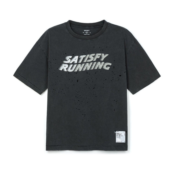 SATISFY MothTech T-Shirt(11006-00A45) - Aged Black Pochoir Satisfy
