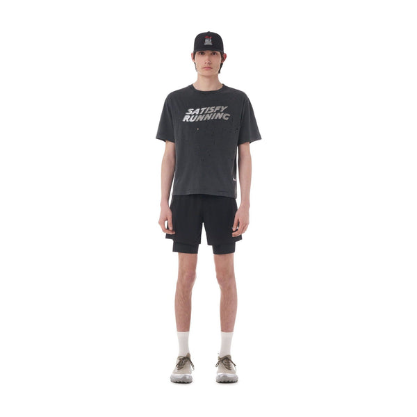 SATISFY MothTech T-Shirt(11006-00A45) - Aged Black Pochoir Satisfy