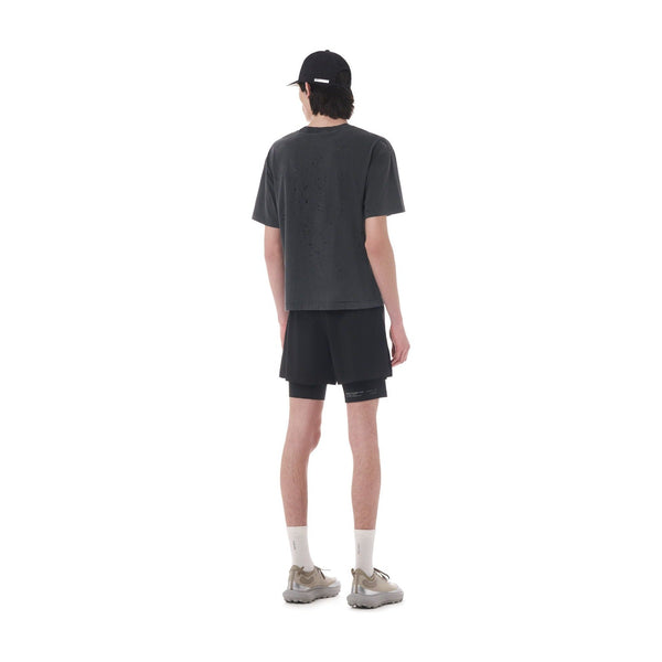 SATISFY MothTech T-Shirt(11006-00A45) - Aged Black Pochoir Satisfy